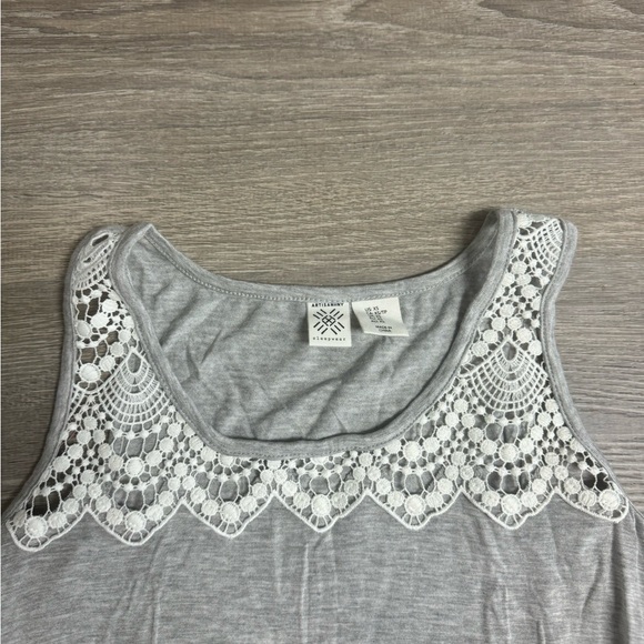 pajama tank top gray women’s - Picture 2 of 3